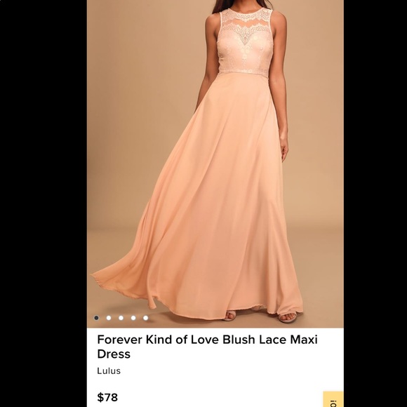 LULUs brand new Blush Lace Maxi dress - Picture 2 of 11